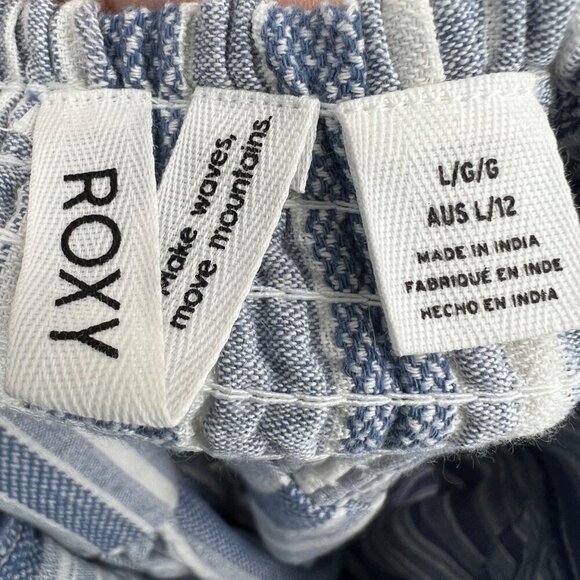 Roxy Women's Under The Cali Sun Button Front Dress Woman's size Large Cotton sum - Picture 12 of 15